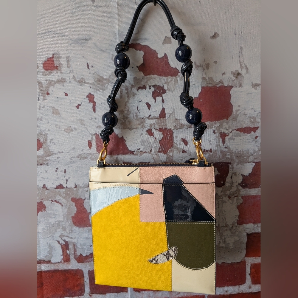 Tory Burch Rare Patchwork Handbag - image 2